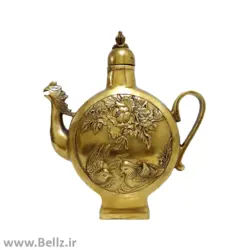 قوری (گلاب پاش) برنزی - نقش پرنده