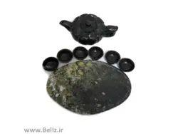 ست قوری و سینی سنگ یشم