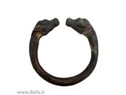 دستبند سر قوچ  برنجی  (طرح ۱)