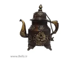 قوری برنجی نقش دار (طرح ۲)