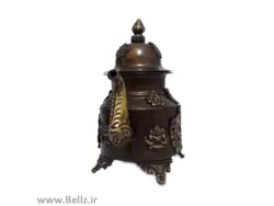 قوری برنجی نقش دار (طرح ۲)