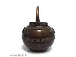 قوری برنجی قدیمی نقش دار