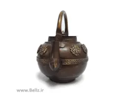 قوری برنجی قدیمی نقش دار