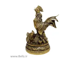 مجسمه مرغ و خروس برنز - (طرح ۱)