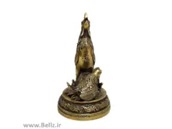 مجسمه مرغ و خروس برنز - (طرح ۱)