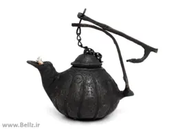 قوری چراغ پیسوز برنجی (طرح قوری) - کد ۱