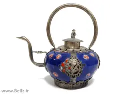 قوری چینی (رنگ آبی)