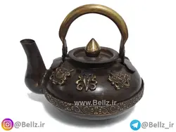 قوری برنجی نقش برجسته