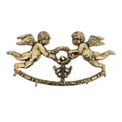 جا کلیدی برنجی - دیوار کوب فرشته - طرح ۳