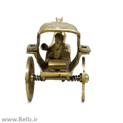 مجسمه کالسکه اسب برنجی