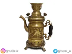 کتری ذغالی برنجی - طرح ۲