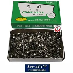 پونز یا پونس جنس قوی Chair Nail بسته فروش تک، 100 و 500 عددی رنگ نقره ای OPN-057