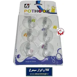چسبونک و هوک مکنده شیشه و سطوح آشپزخانه Fujian کارت 6 عددی فروش تک و تعداد KCB-011