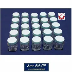 ظرف تستر و قوطی درب دار کریستال کرم و ژل مکعب 10 گرم فروش تک و تعداد PZJ-012