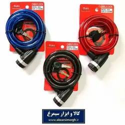 قفل دوچرخه TGR1 کابلی 120 سانت قطر 12 میلی متر مغزی برنجی LGD-054