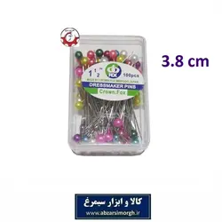 سوزن خیاطی ته مروارید رنگی Crown Fox کرون فاکس ژاپن 100 عددی HKH-042