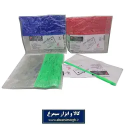فولدر و پوشه شفاف ۱۲ × ۲۳ سانت زیپی بسته ۳ عددی OPS-003