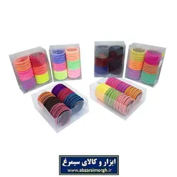 کش مو راه راه رنگی بسته وکیوم ۲۴ عددی ZKM-002