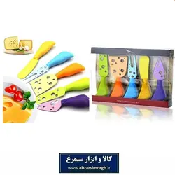 ست کارد سرو پنیر ۵ پارچه رنگی Hong Cheng هونگ چنگ HCG-016