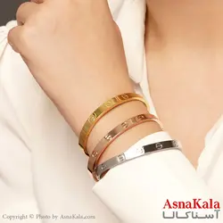 دستبند کارتیر زنانه Women Cartier Steel Bracelet کد DSB18151W