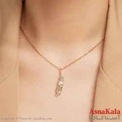 گردنبند مدل برگ شوپینگ Xuping Necklace کد GNB16152W -آسناکالا