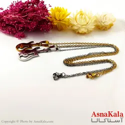 گردنبند ست دونفره دوتیکه گیتار کد GNB1673W -آسنا