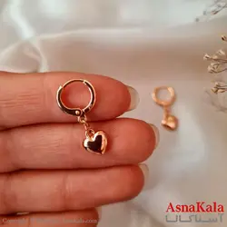 گوشواره زنانه ژوپینگ مدل حلقه ای قلب کد GSH1590W - اسنا کالا