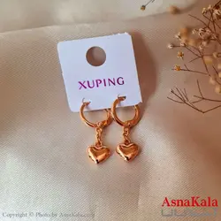 گوشواره زنانه ژوپینگ مدل حلقه ای قلب کد GSH1590W - اسنا کالا