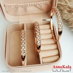 دستبند ژوپینگ مدل با کریستال های سواروسکی کد DSB18257W