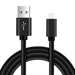 کابل بلند دیتا و فست شارژ لایتنینگ 2 متری JLW برای محصولات اپل با پوشش چند لایه چرمی دوخته شده و با سری های آلومینیومی ضد اکسیداسیون با ضمانت 6 ماهه