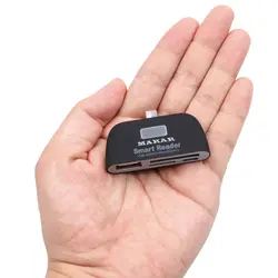 رم ریدر و کارت‌خوان همه کاره تایپ C ماکار مدل M6in1 پشتیبانی از USB 3.1 با سرعت 10Gbps با قابلیت خواندن انواع مموری