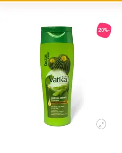 شامپو تقویت کننده مغذی موی کاکتوس واتیکا اورجینال  Vatika Cactus Gergir Hair Fall Control Shampoo 400ml