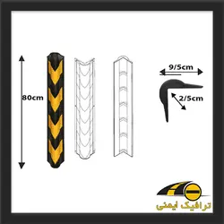 ضربه گیر ستون 80 سانتی متری گرد