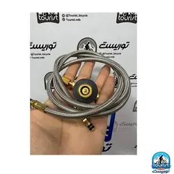 شیلنگ 95 سانتی و شیر و سوپاپ یدکی اجاق گاز کوهنوردی و کمپینگ اسپلیت