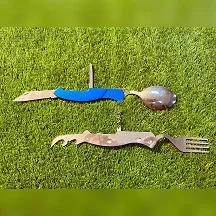 ست قاشق چنگال دوتیکه سفری