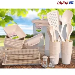 سرویس ظروف مسافرتی 58 پارچه برند لاولی