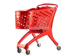 سبد خرید چرخدار فروشگاهی پلی کربنات  سایز 160 و 210 لیتری