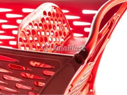 سبد خرید چرخدار فروشگاهی پلی کربنات  سایز 160 و 210 لیتری