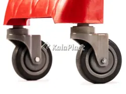 سبد خرید چرخدار فروشگاهی پلی کربنات  سایز 160 و 210 لیتری