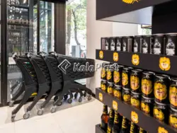 سبد خرید چرخدار فروشگاهی پلی کربنات  سایز 160 و 210 لیتری