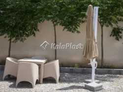 چتر پایه کنار تمام آلومینیونم کاترینا قطر 3.5 متر