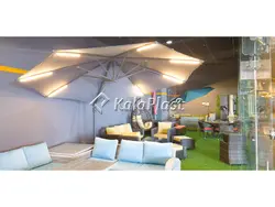 چتر پایه کنار تمام آلومینیونم کاترینا قطر 3.5 متر