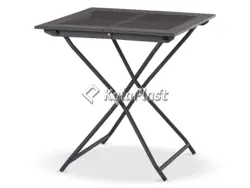 میز تمام فلزی تاشو با رویه فلزی ساده و پانچ