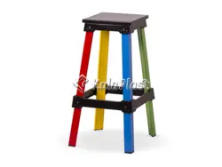 چهارپایه فلزی  با کفی چوب  نستاس (nastas)