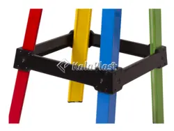 چهارپایه فلزی  با کفی چوب  نستاس (nastas)