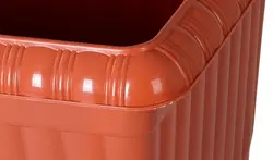 گلدان مستطیل پلاستیکی با زیرگلدانی کد 407