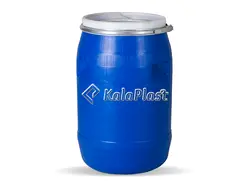 بشکه پلاستیکی 120 لیتری ضخیم با کمربند فلزی جهان