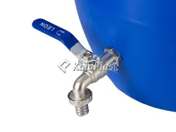 بشکه پلاستیکی 120 لیتری ضخیم با کمربند فلزی جهان