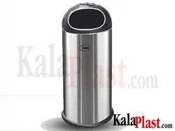سطل جاسیگاری دار 18 لیتری  گنبدی استیل L 70