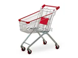 سبد خرید چرخدار فروشگاهی فلزی سایز 80 لیتری